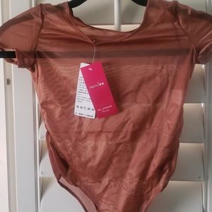 Bodysuit Coffee Color Size Small